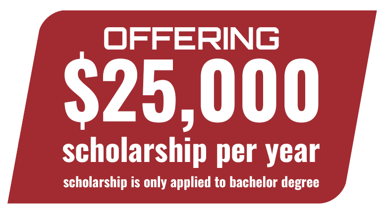 Offering $25,000 scholarship per year